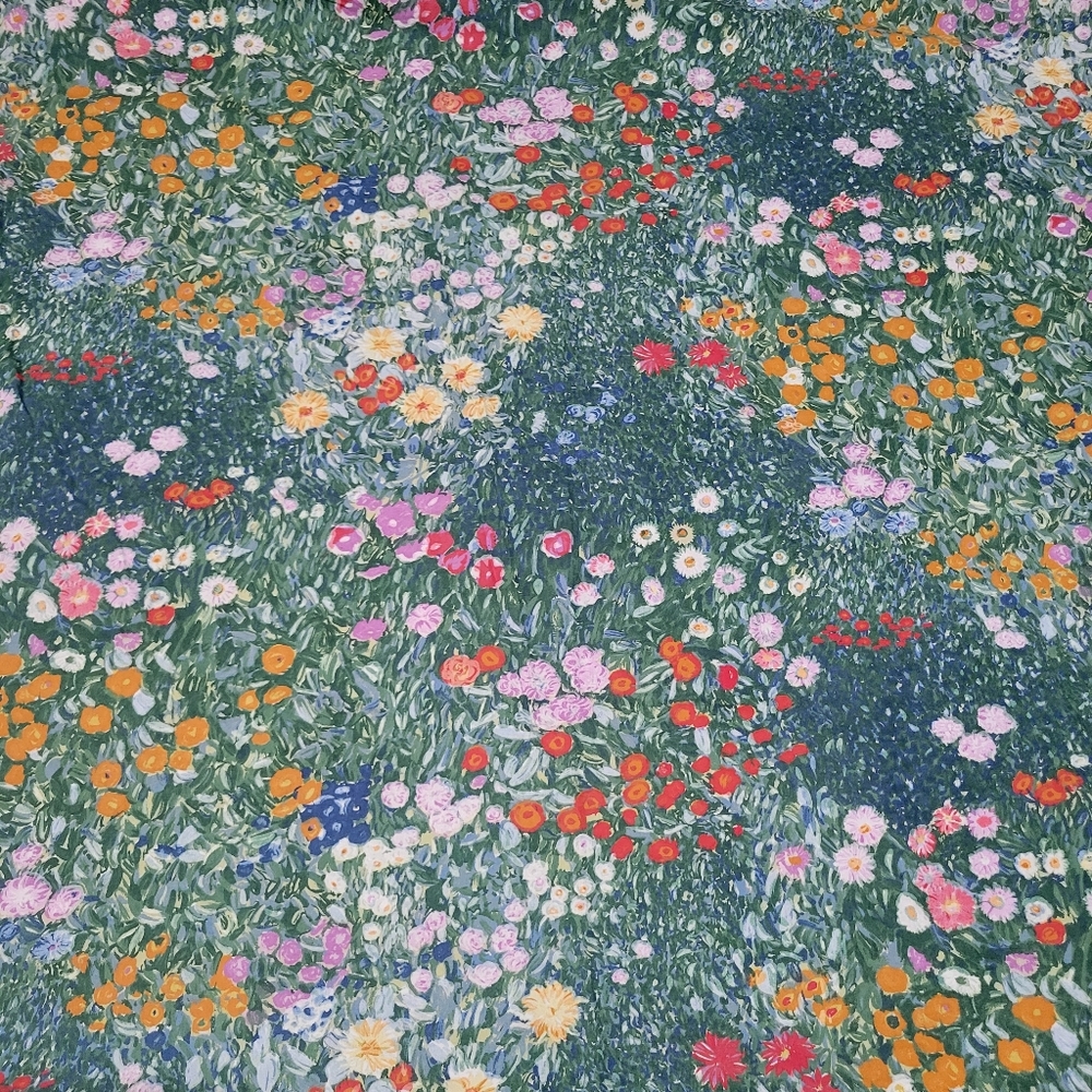 Cuddledown King Monet Impressionist Flat Fitted  Pillowcase Wildflower Sheet Set - Picture 4 of 11